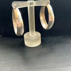 Chic Silver Hoop Earrings